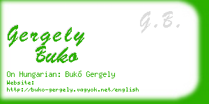 gergely buko business card